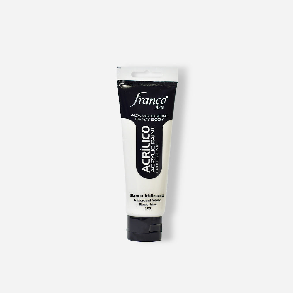 Pintura Acrílica Profesional Blanco Iridiscente