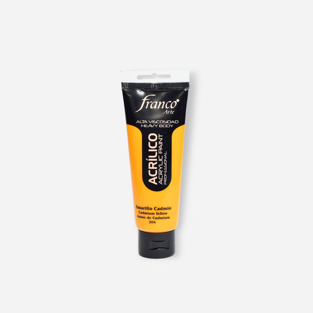 Pintura Acrílica Profesional Tono Amarillo Cadmio