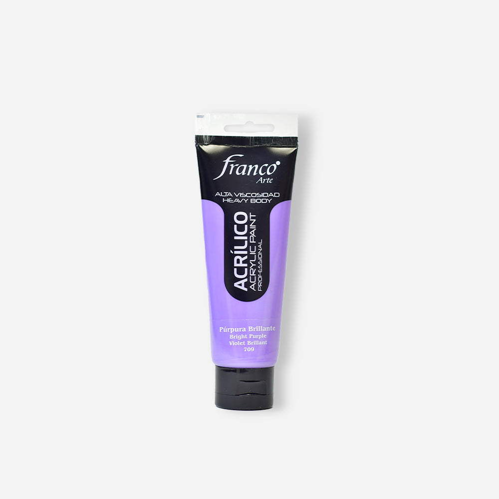 Pintura Acrílica Profesional Púrpura Brillante
