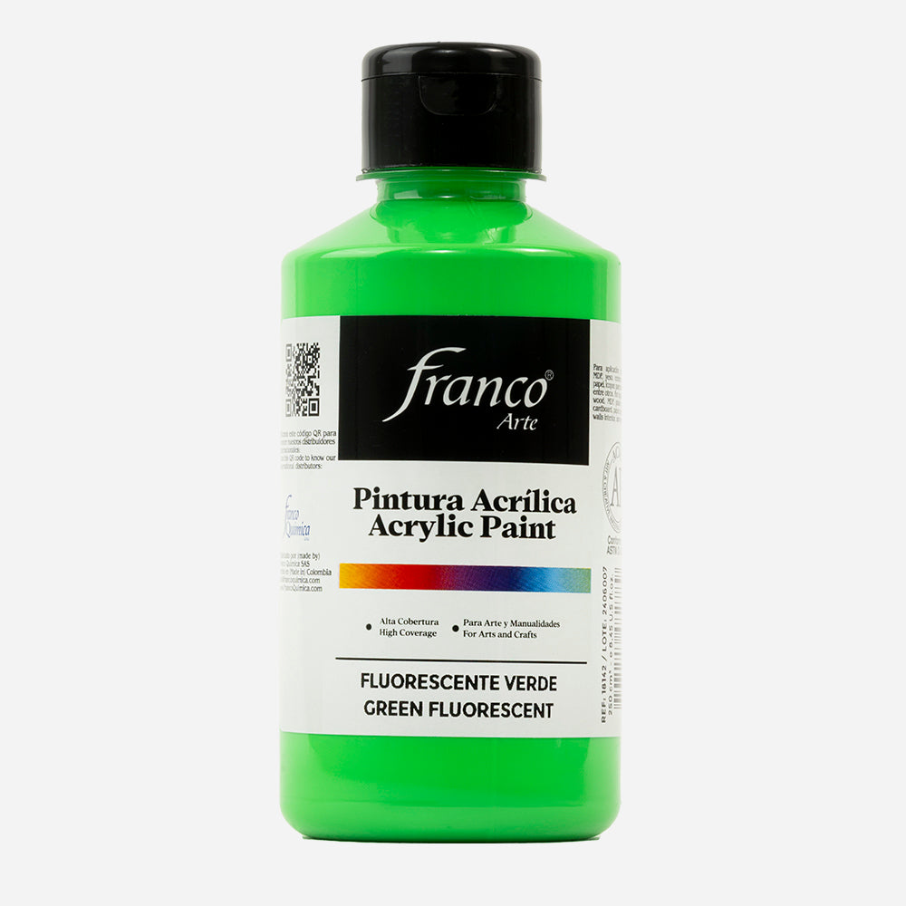 Pintura Acrílica Verde Fluorescente