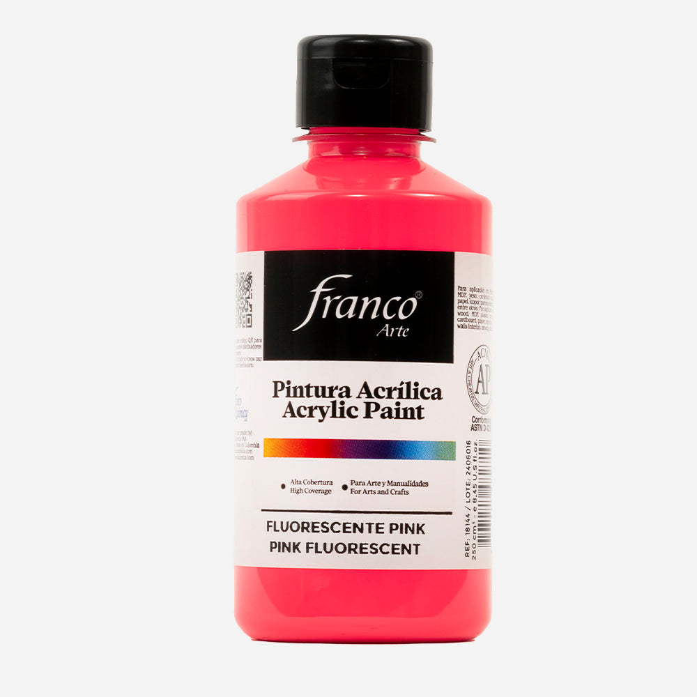 Pintura Acrílica Pink Fluorescente