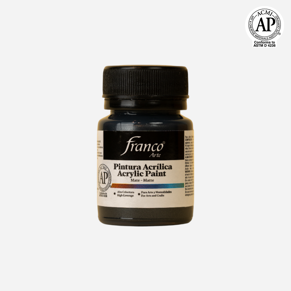 Pintura Acrílica Negro Metalizado