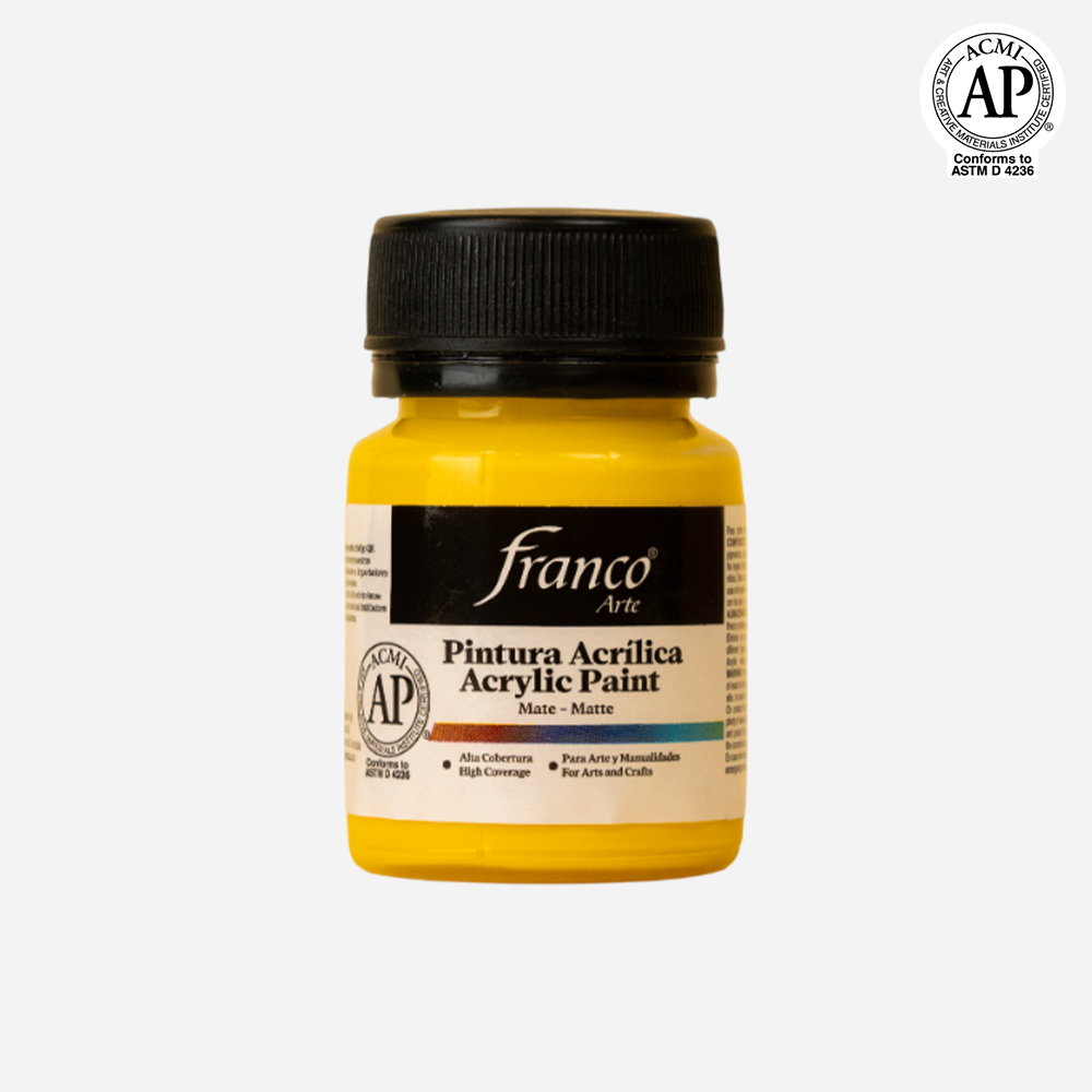 Pintura Acrilica Amarillo Brillante