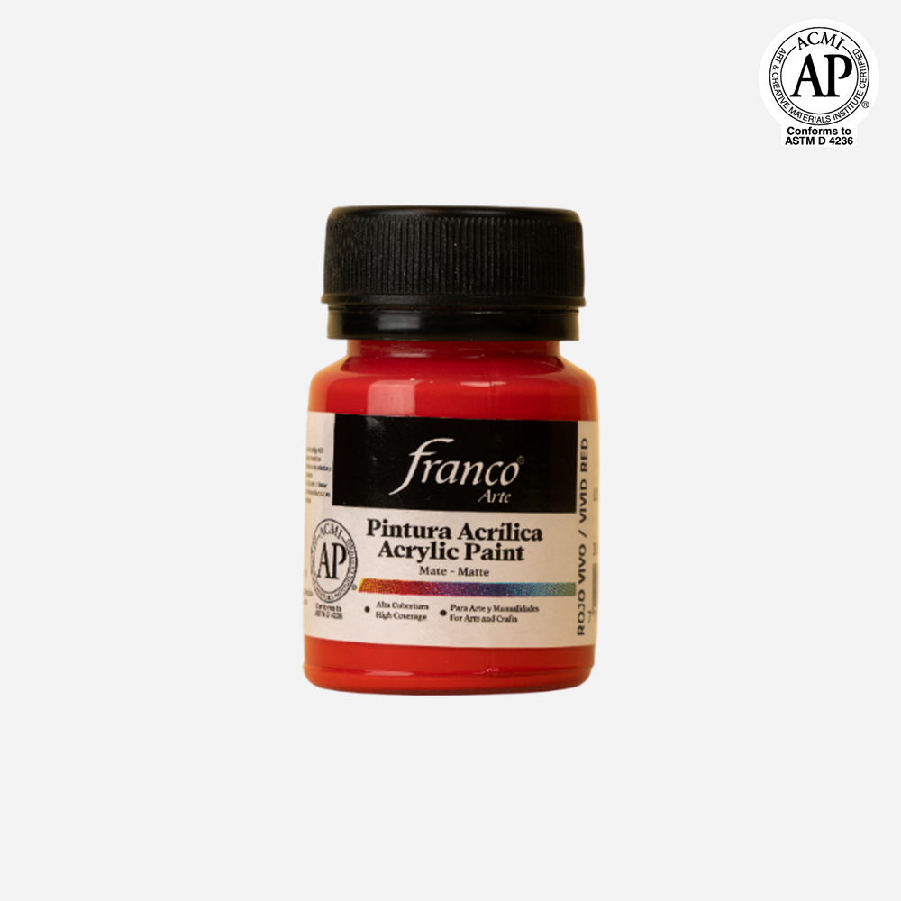 Pintura Acrilica Rojo Vivo