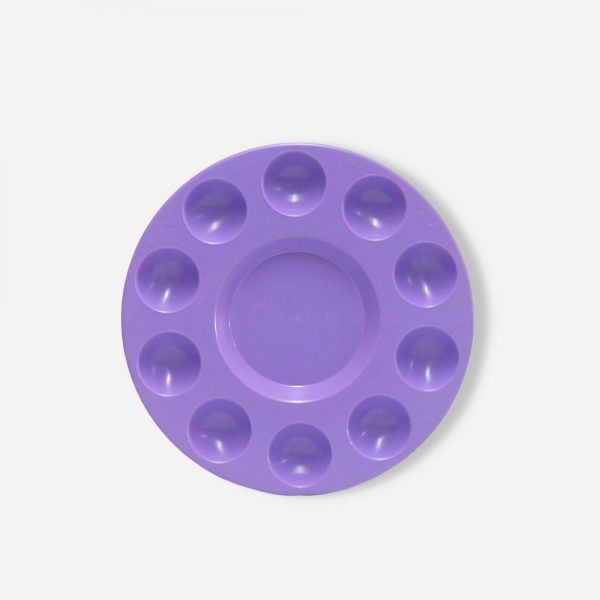 Paleta Plástica 10 Cavidades Colores Variados