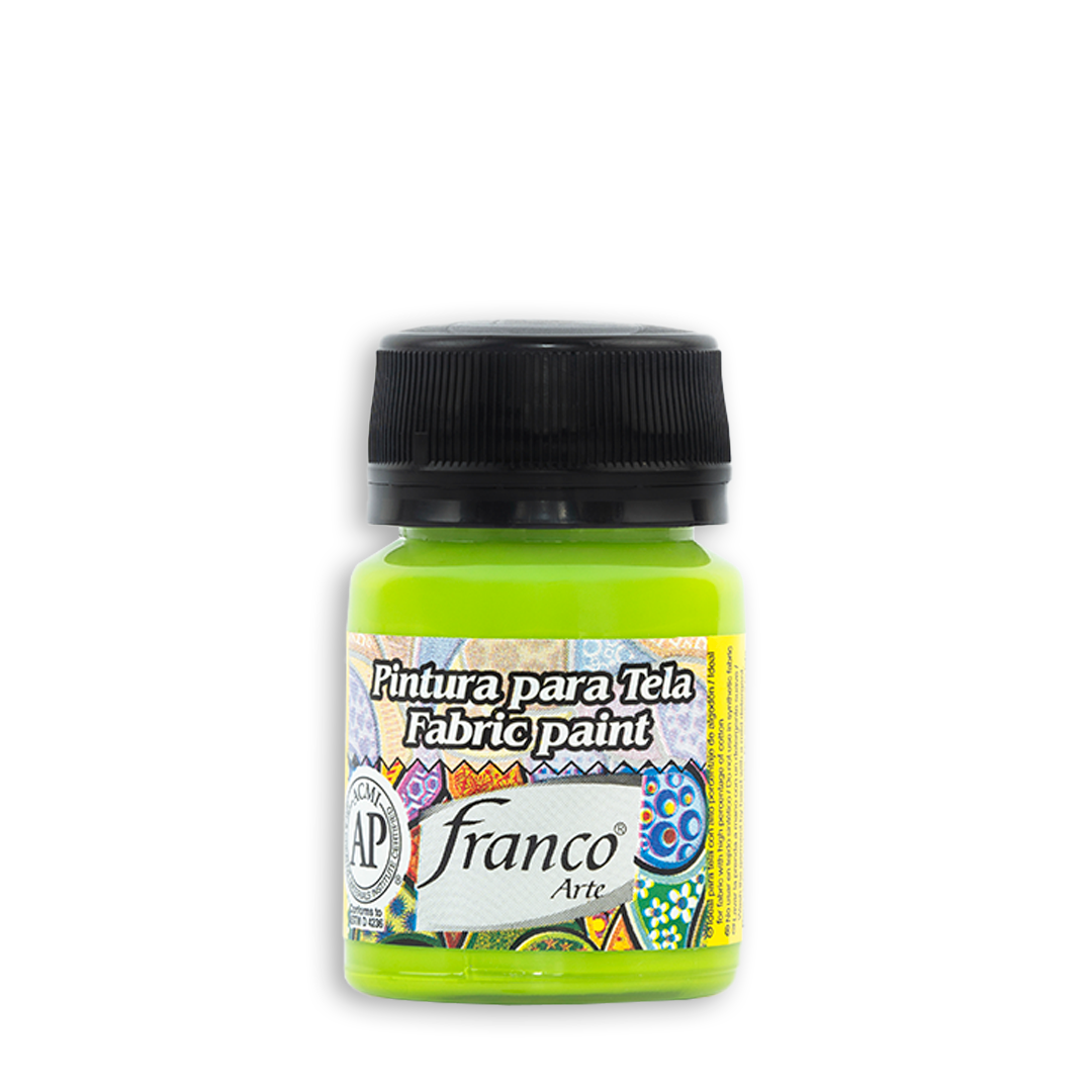 Pintura Tela Verde Limón