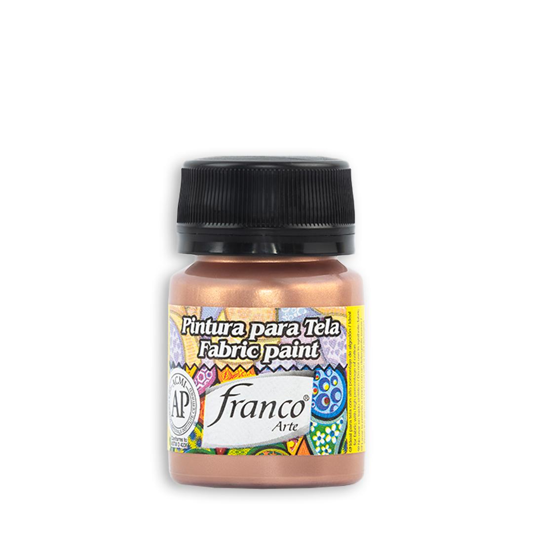 Pintura Tela Metalizado Bronce