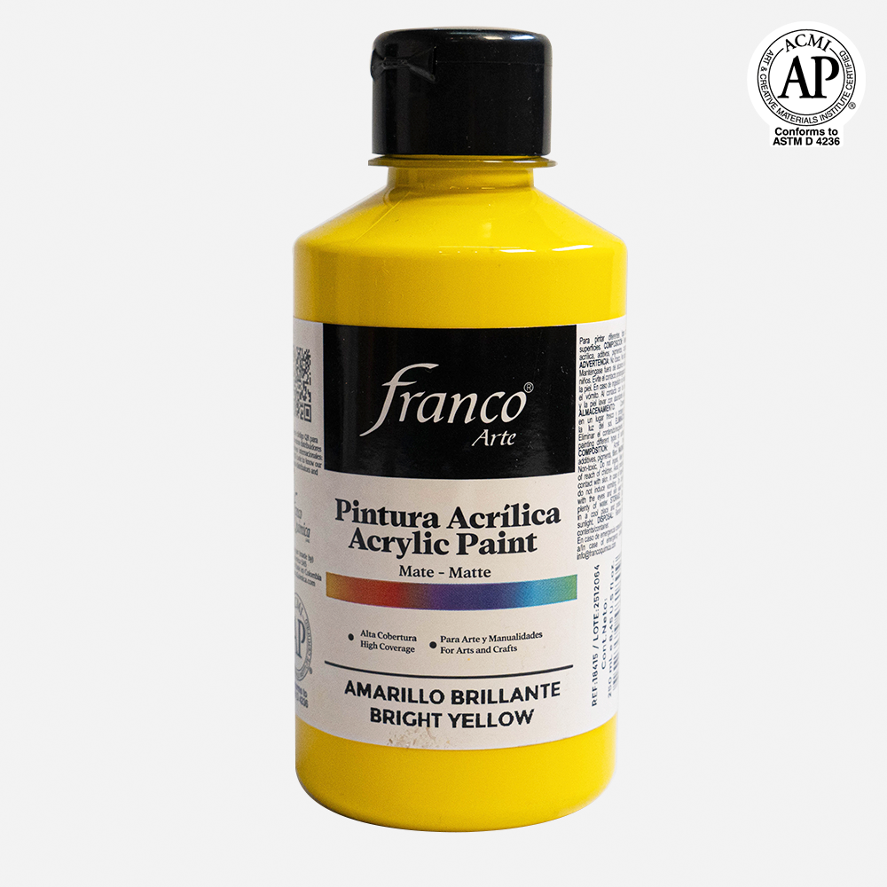 Pintura Acrilica Amarillo Brillante
