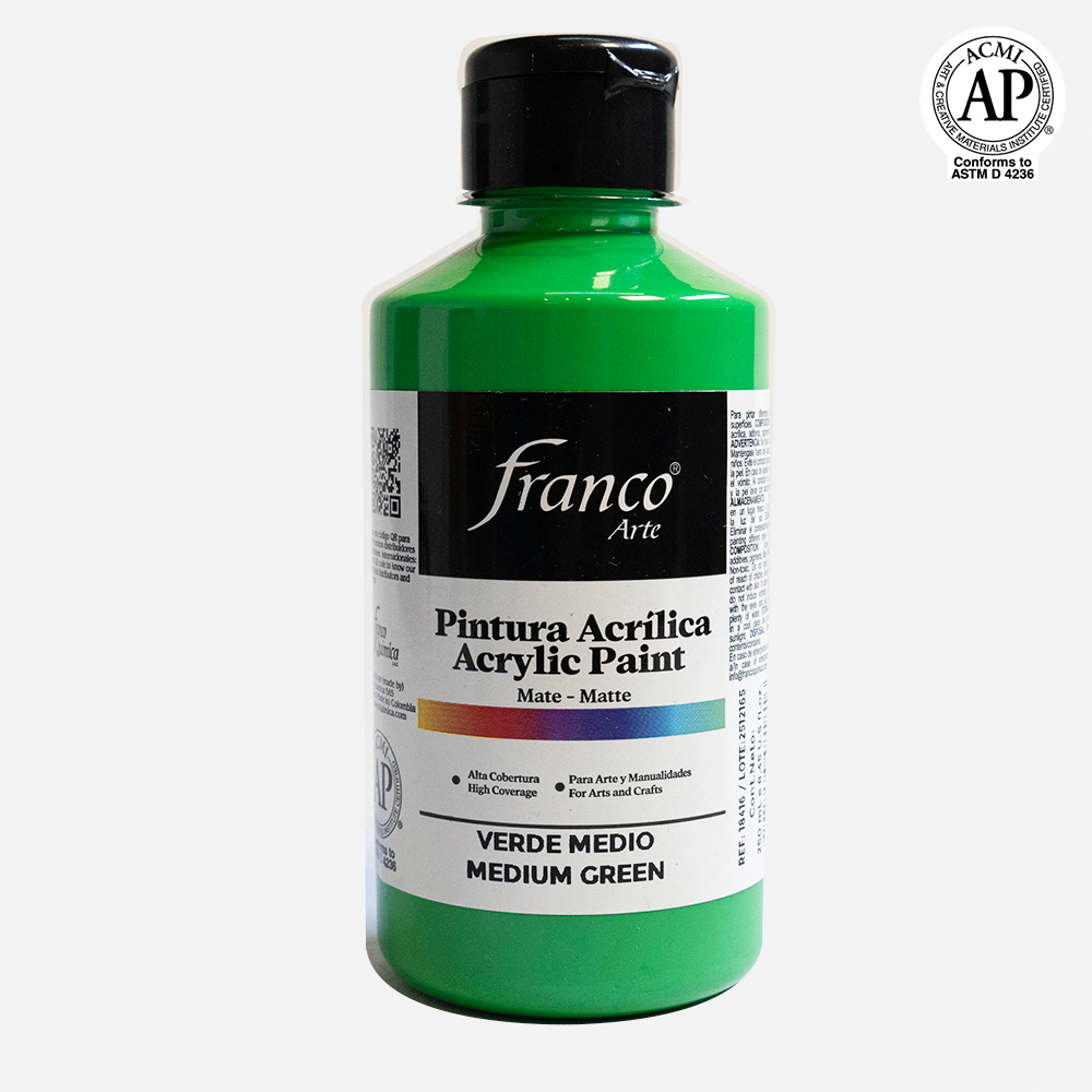 Pintura Acrilica Verde Medio