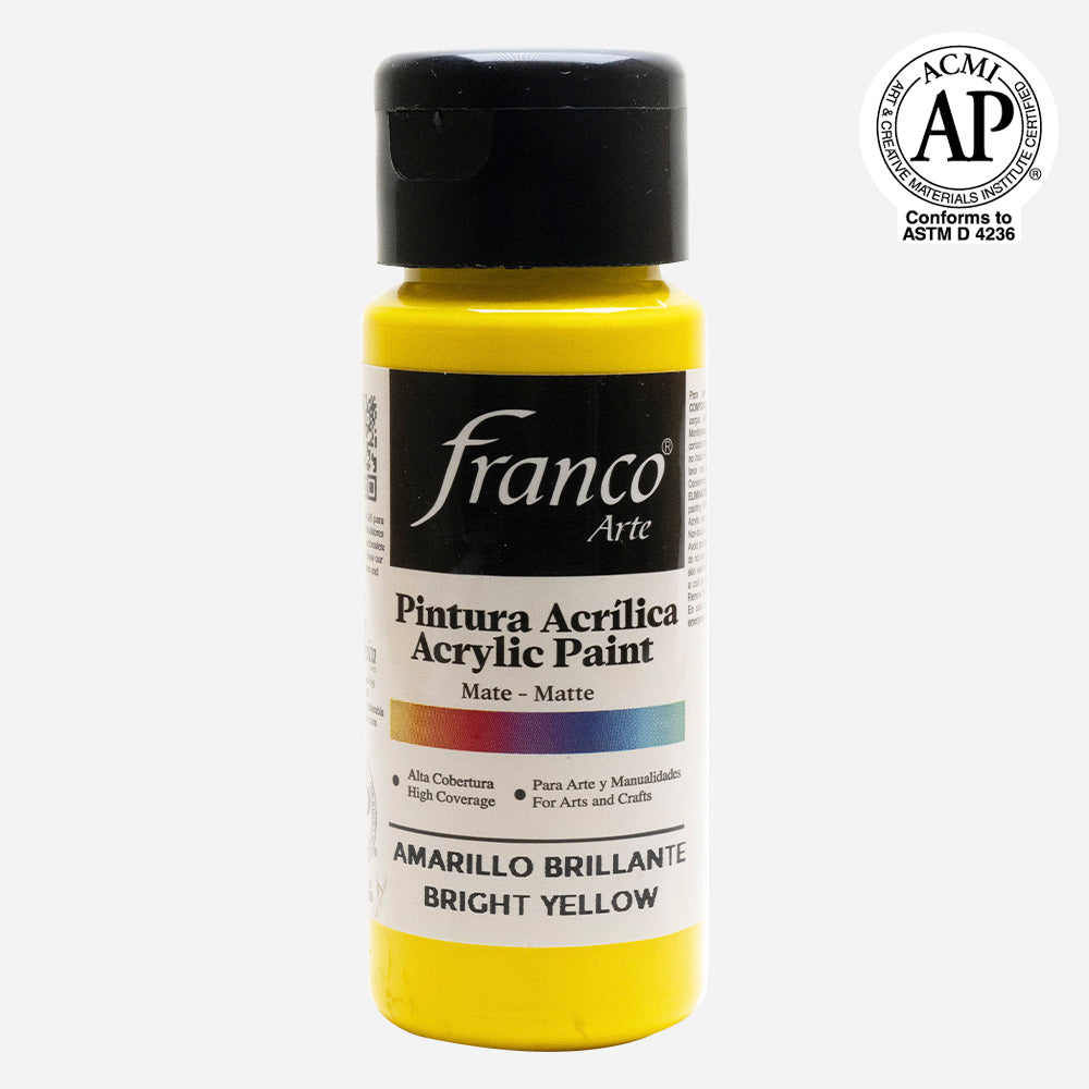 Pintura Acrilica Amarillo Brillante