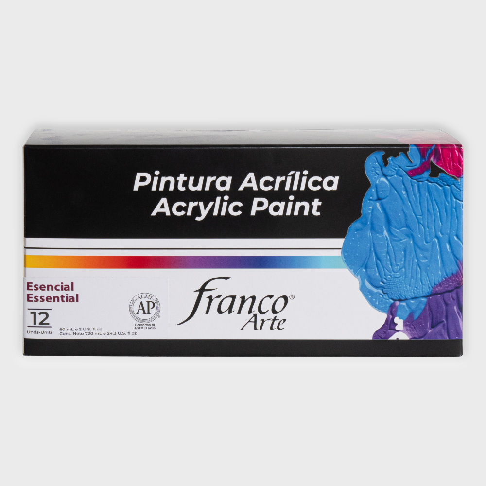 Set de Pintura Acrílica Esenciales x12 Unds
