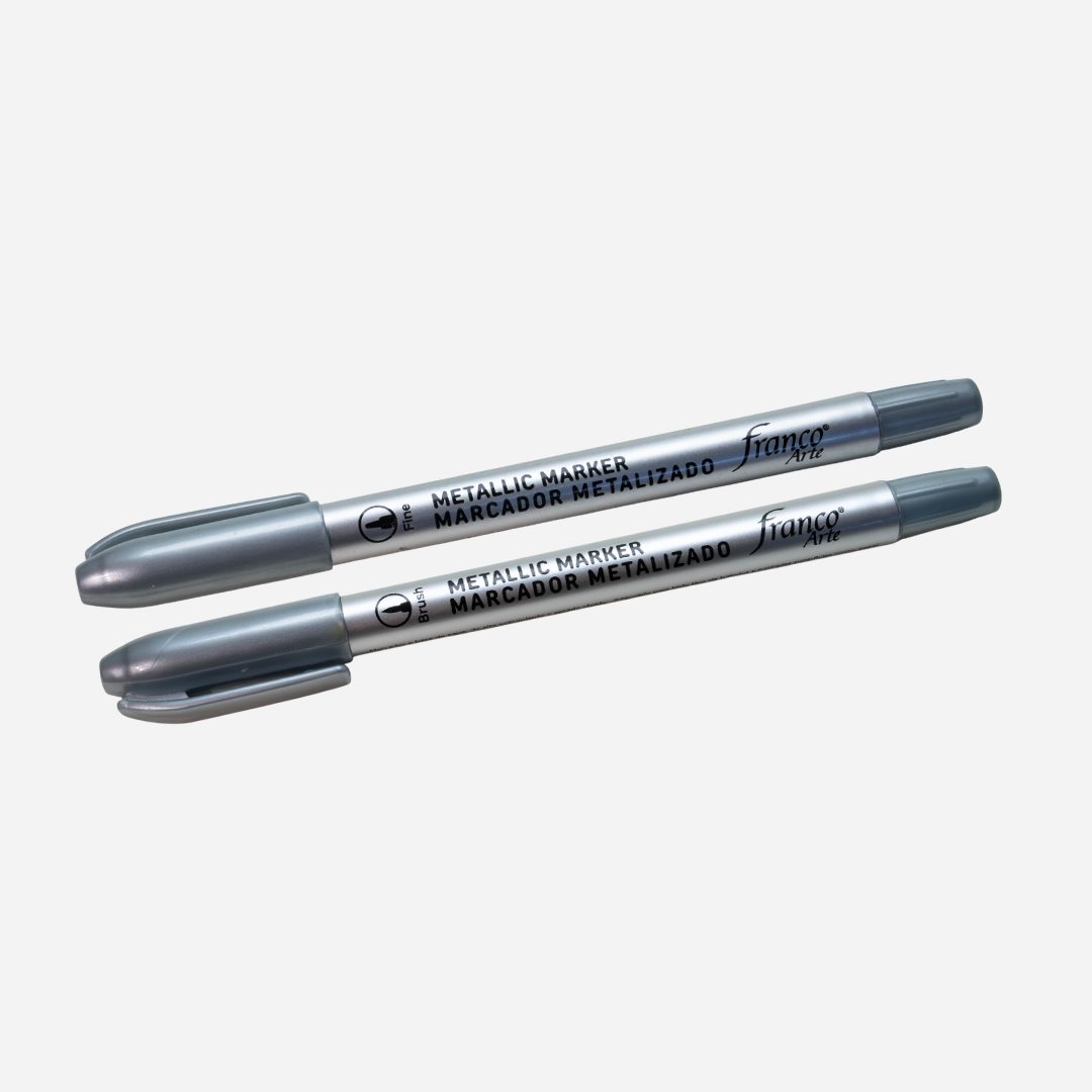 Marcador Metalizado Plata